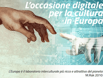 immagine associazione DiCultHer con testo: L'occasione digitale per la cultura in Europa