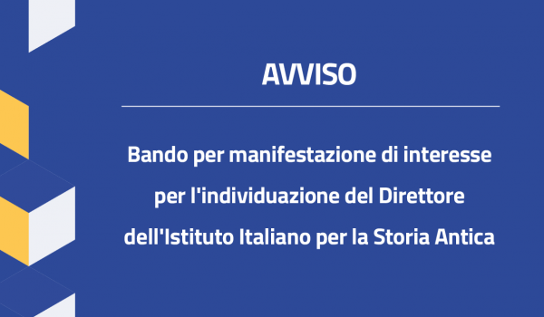 Bando Direttore Ist. Italiano di Storia Antica
