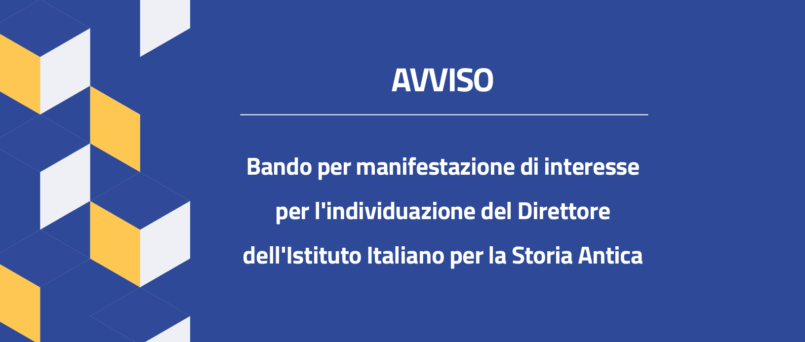 Bando Direttore Ist. Italiano di Storia Antica