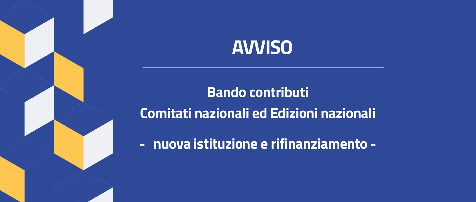 Avviso contributi Comitati e Edizioni 2024
